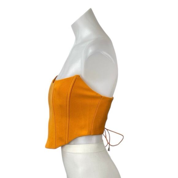 Princess Polly Women's Orange Strapless Bustier Corset Crop Tank Tube Top Sz 61 - Picture 2 of 5